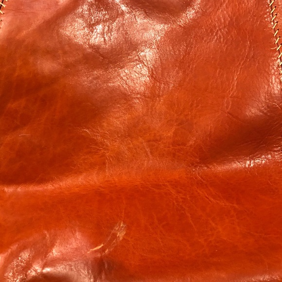 Beautiful orange leather bag purchased in ITALY! - Picture 6 of 10